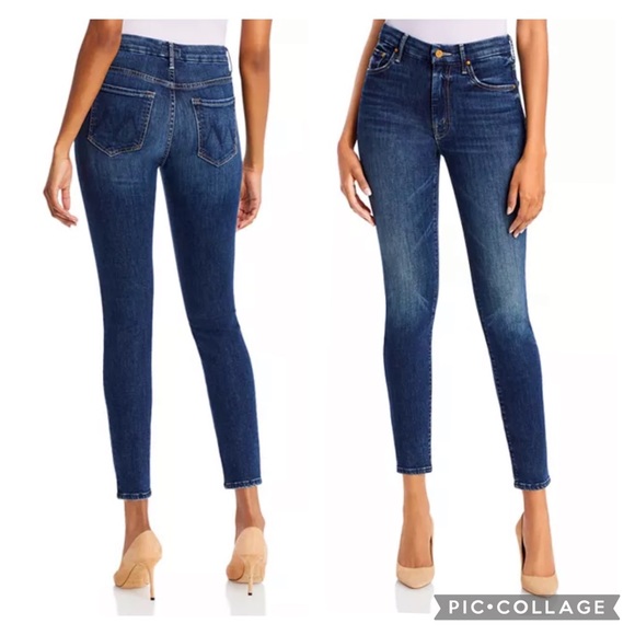 MOTHER Denim - MOTHER Looker High Waisted Jeans Spiked Heels